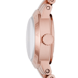 Marc Jacobs Amy White Dial Rose Gold Steel Strap Watch for Women - MBM3227 Authentic Buy Shop Now