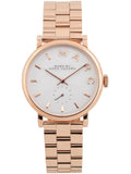 Marc Jacobs Baker White Dial Rose Gold Steel Strap Watch for Women - MBM3244 Authentic Buy Shop Now