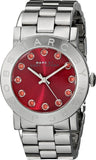 Marc Jacobs Amy Red Dial Silver Steel Strap Watch for Women - MBM3335 Authentic Buy Shop Now