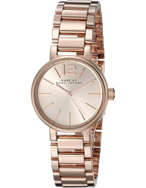 Marc Jacobs Peggy Rose Gold Dial Rose Gold Steel Strap Watch for Women - MBM3406 Authentic Buy Shop Now