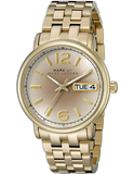Marc Jacobs Fergus Gunmetal Grey Dial Gold Steel Strap Watch for Women - MBM3429 Authentic Buy Shop Now