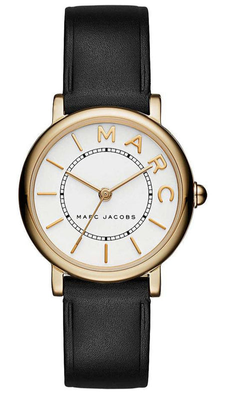 Marc Jacobs Roxy White Dial Black Leather Strap Watch for Women - MJ1537 Authentic Buy Shop Now