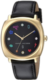 Marc Jacobs Mandy Black Dial Black Leather Strap Watch for Women - MJ1597 Authentic Buy Shop Now