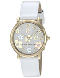 Marc Jacobs Roxy White Dial White Leather Strap Watch for Women - MJ1607 Authentic Buy Shop Now