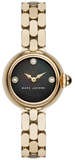 Marc Jacobs Courtney Mother of Pearl Black Dial Gold Steel Strap Watch for Women - MJ3460 Authentic Buy Shop Now