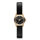 Marc Jacobs Henry Dinky Black Dial Black Leather Strap Watch for Women - MBM1240 Authentic Buy Shop Now