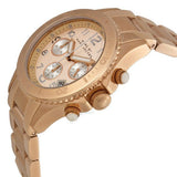 Marc Jacobs Rock Chronograph Rose Gold Dial Rose Gold Steel Strap Watch for Women - MBM3156 Authentic Buy Shop Now