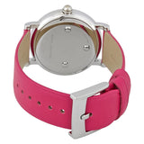 Marc Jacobs Roxy Black Dial Pink Leather Strap Watch for Women - MJ1535 Authentic Buy Shop Now