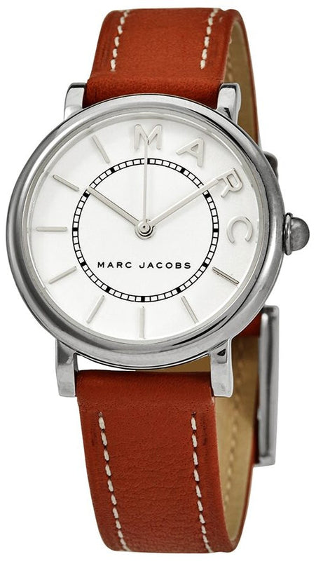 Marc Jacobs Roxy Silver Dial Brown Leather Strap Watch for Women - MJ1572 Authentic Buy Shop Now