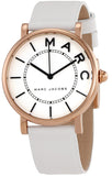 Marc Jacobs Roxy White Dial White Leather Strap Watch for Women - MJ1562 Authentic Buy Shop Now
