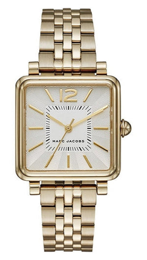 Marc Jacobs Vic Silver Dial Gold Steel Strap Watch for Women - MJ3462 Authentic Buy Shop Now