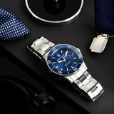Maserati Competizione Quartz Blue Dial Silver Steel Strap Watch For Men - R8853100036 Authentic Buy Shop Now