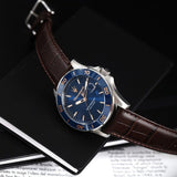 Maserati Competizione Analog Blue Dial Brown Leather Strap Watch for Men - R8851100004 Authentic Buy Shop Now