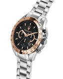 Maserati Traguardo Chronograph Limited Edition Black Dial Silver Steel Strap Watch For Men - R8873612047 Authentic Buy Shop Now