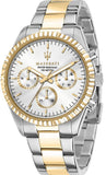 Maserati Competizione Chronograph Quartz Silver Dial Watch For Men - R8853100021 Authentic Buy Shop Now