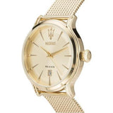 Maserati Epoca Golden Dial Golden Mesh Bracelet Watch For Men - R8853118003 Authentic Buy Shop Now