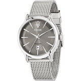 Maserati Epoca Grey Dial Grey Mesh Bracelet Watch For Men - R8853118002 Authentic Buy Shop Now