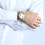 Maserati Epoca Silver Dial Two Tone Mesh Bracelet Watch For Men - R8853118005 Authentic Buy Shop Now