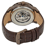 Maserati Ingegno Automatic White Skeleton Dial Brown Leather Strap Watch For Men - R8821119003 Authentic Buy Shop Now