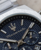 Maserati Stile Blue Dial Silver Steel Strap Watch For Men - R8873642006 Authentic Buy Shop Now