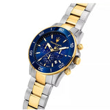 Maserati Competizione Chronograph Blue Dial Two Tone Steel Strap Watch For Men - R8873600006 Authentic Buy Shop Now