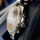 Maserati Competizione Chronograph Black Dial Silver Steel Strap Watch For Men - R8853100014 Authentic Buy Shop Now