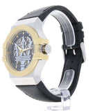Maserati Potenza Automatic Skeleton Dial Black Leather Strap Watch For Men - R8821108011 Authentic Buy Shop Now