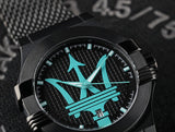 Maserati Potenza Aqua Edition Black Dial Black Mesh Bracelet Watch For Men - R8853144002 Authentic Buy Shop Now