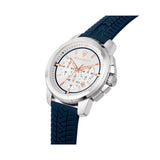Maserati Successo Chronograph White Dial Blue Rubber Strap Watch For Men - R8871621013 Authentic Buy Shop Now