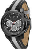 Maserati Royale 44mm Black Dial Stainless Steel Fiber Strap Watch For Men - R8871637002 Authentic Buy Shop Now