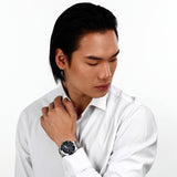 Maserati Competizione Chronograph Blue Dial Silver Steel Strap Watch For Men - R8873600009 Authentic Buy Shop Now