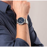 Maserati Triconic Quartz Blue Dial Silver Steel Strap Watch For Men - R8853139002 Authentic Buy Shop Now