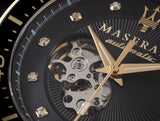 Maserati SFIDA Black Dial Yellow Gold Toned Stainless Steel Watch For Men - R8823140003 Authentic Buy Shop Now