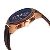 Maserati Traguardo Chronograph Blue Dial Brown Leather Strap Watch For Men - R8871612024 Authentic Buy Shop Now