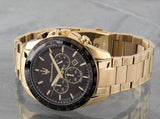 Maserati Traguardo Chronograph Black Dial Gold Steel Strap Watch For Men - R8873612041 Authentic Buy Shop Now