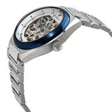 Maserati Triconic Automatic Skeleton Grey Dial Silver Steel Strap Watch For Men - R8823139002 Authentic Buy Shop Now