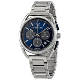 Maserati Trimarano Chronograph Blue Dial Silver Steel Strap Watch For Men - R8873632004 Authentic Buy Shop Now