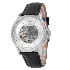 Maserati Epoca Automatic Skeleton Mechanical Silver Dial Watch For Men - R8821118003 Authentic Buy Shop Now