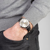 Maserati Epoca White Dial Black Leather Strap Watch For Men - R8851118002 Authentic Buy Shop Now