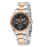 Maserati Competizione Analog Black Dial Two Tone Stainless Steel Strap Watch For Men - R8853100020 Authentic Buy Shop Now