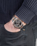 Maserati Competizione Analog Black Dial Two Tone Stainless Steel Strap Watch For Men - R8853100020 Authentic Buy Shop Now