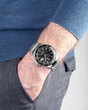 Maserati SFIDA Quartz Black Dial Stainless Steel Watch For Men - R8853140002 Authentic Buy Shop Now