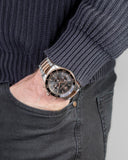 Maserati SFIDA Chronograph Black Dial Two Tone Steel Strap Watch For Men - R8873640002 Authentic Buy Shop Now