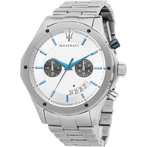 Maserati Circuito Chronograph Silver Dial Silver Steel Strap Watch For Men - R8873627005 Authentic Buy Shop Now