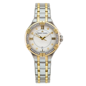 Maurice Lacroix Aikon Diamonds Mother of Pearl Dial Two Tone Steel Strap Watch for Women - A11006-DY503-171-1 Authentic Buy Shop Now