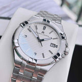 Maurice Lacroix Aikon Date White Dial Silver Steel Strap Watch for Men - AI1008-SS002-131-1 Authentic Buy Shop Now