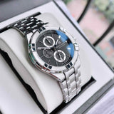 Maurice Lacroix Aikon Chronograph Black Dial Silver Steel Strap Watch for Men - AI1018-SS002-330-1 Authentic Buy Shop Now