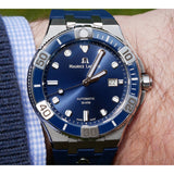 Maurice Lacroix Aikon Venturer Blue Dial Blue Rubber Strap Watch for Men - AI6058-SS001-430-1 Authentic Buy Shop Now