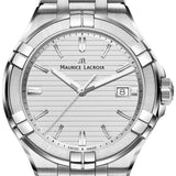 Maurice Lacroix Aikon Date White Dial Silver Steel Strap Watch for Men - AI1008-SS002-131-1 Authentic Buy Shop Now