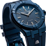 Maurice Lacroix Automatic PVD Limited Edition Blue Dial Blue Silicon Strap Watch For Men - AI6007-PVC00-430-4 Authentic Buy Shop Now